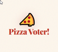 Pizza Voter