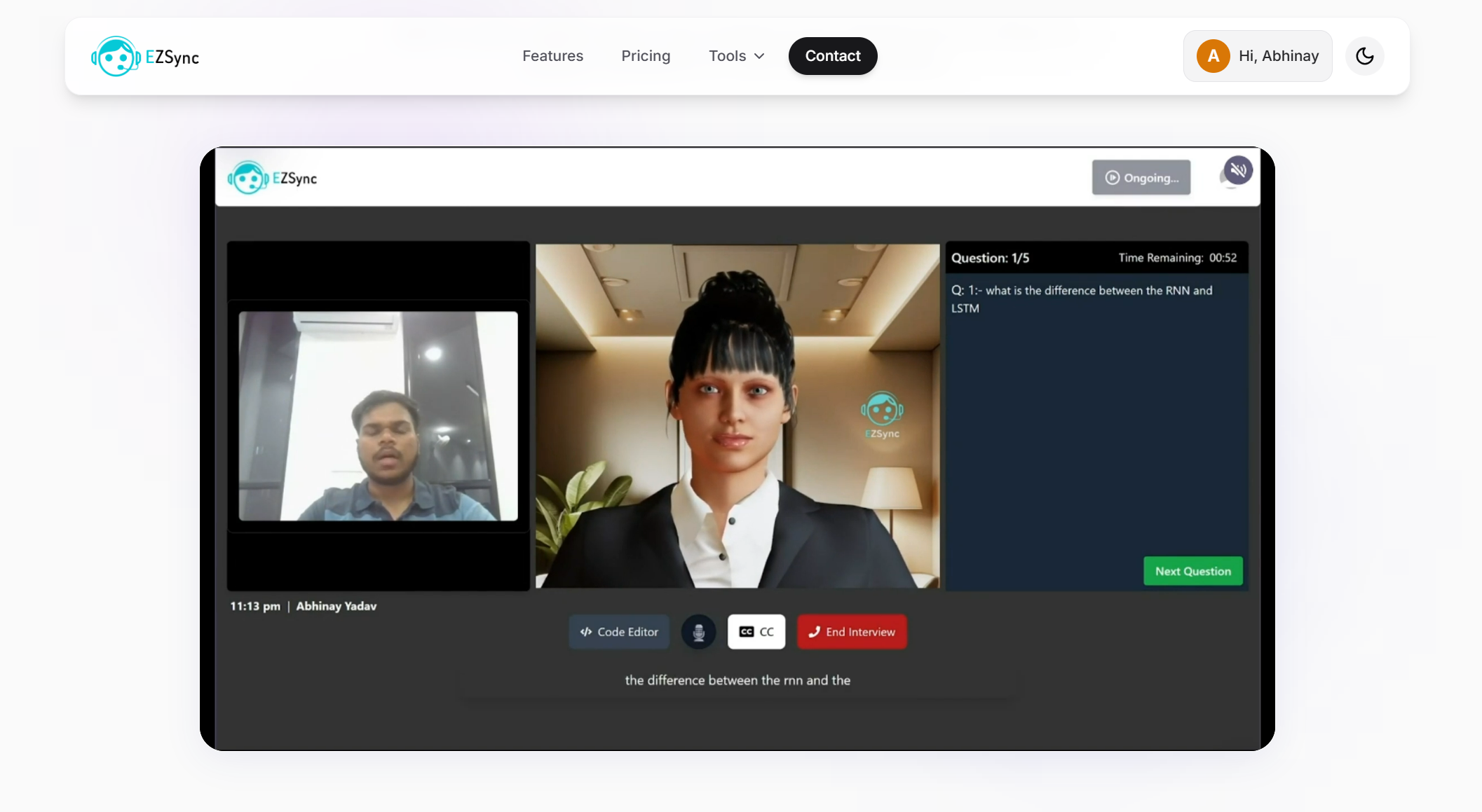 EZSync AI  - Screenshot 3 showing product features and functionality
