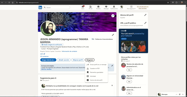 Generador de CV ATS Gratis 2026 - Main product screenshot demonstrating key features and user interface