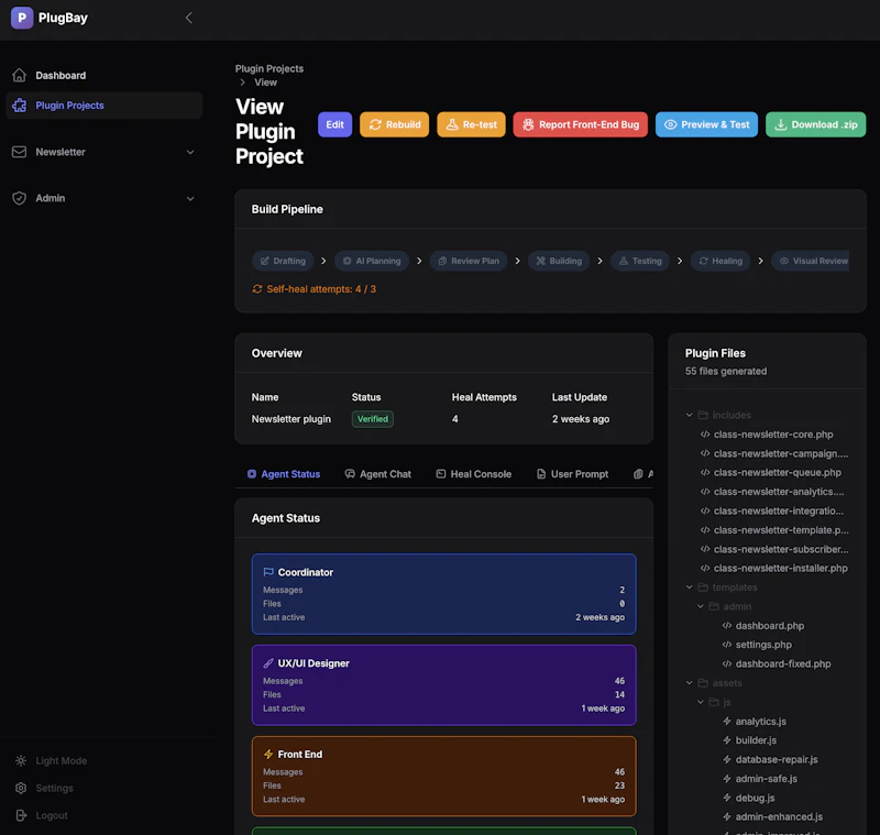 PlugBay: AI WordPress Plugin Builder screenshot 2