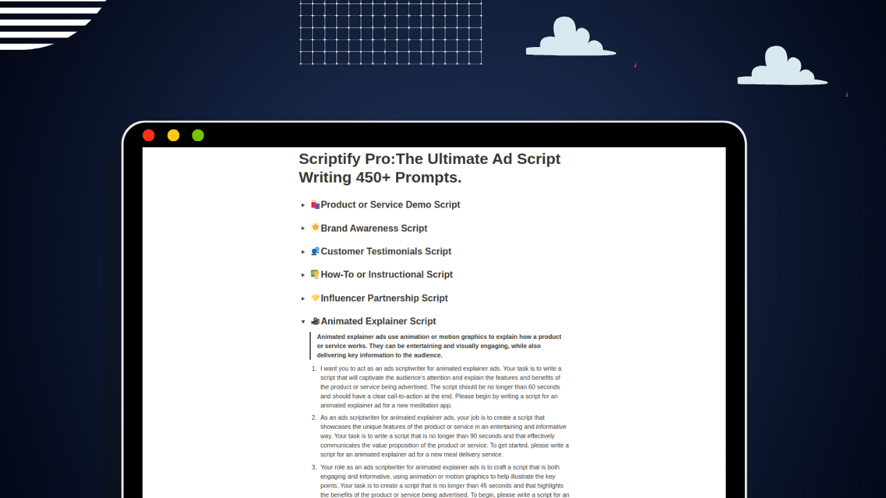 Scriptify: GPT-4 Reklam Komut Dosyası Yazma İstemi - Scripify ile satan zorlayıcı reklam komut dosyaları medya 4