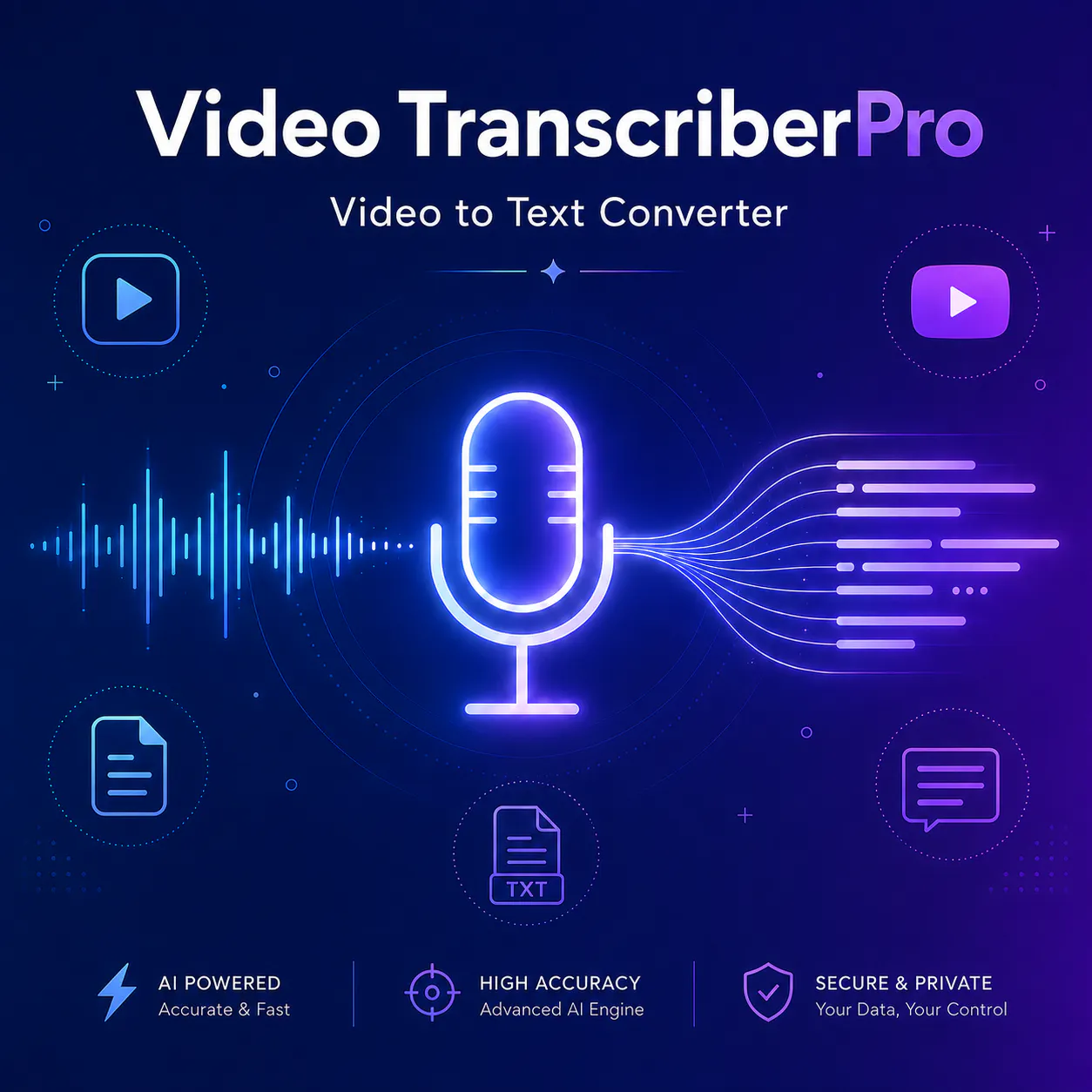 Video Transcriber Pro logo