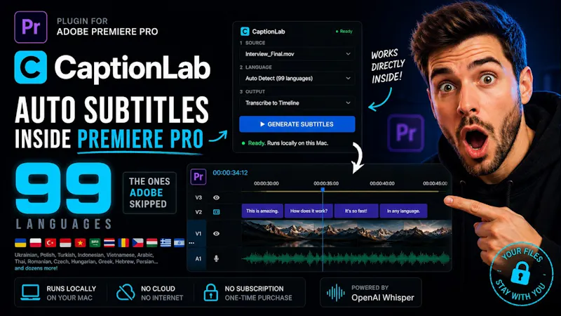 CaptionLab screenshot 1 (video preview)