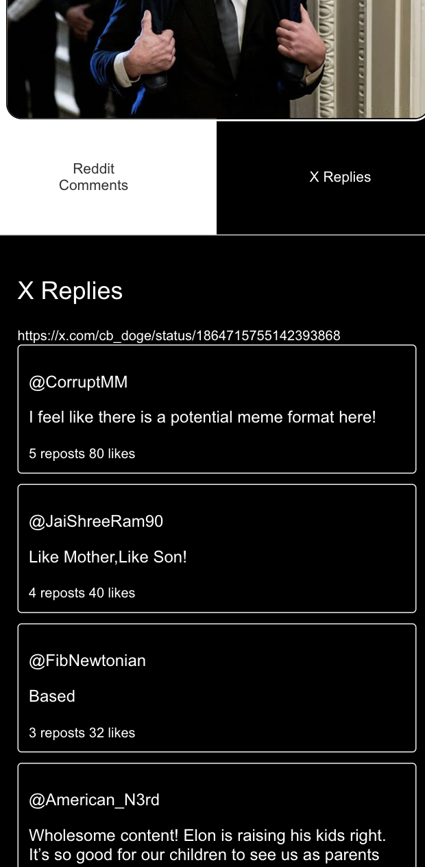 Mídia 5 de X vs reddit