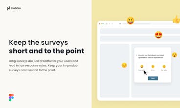 Hubble Contextual In-Product Surveys gallery image