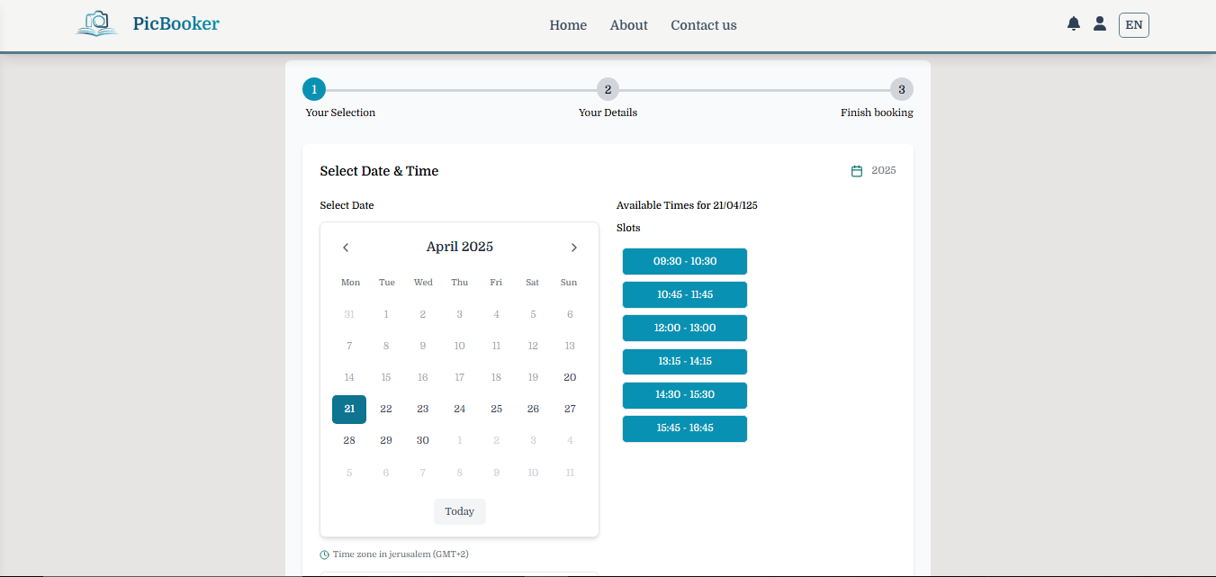 picbooker - การค้นหาเซสชันการถ่ายภาพการจองและการจัดการแพลตฟอร์ม media 2