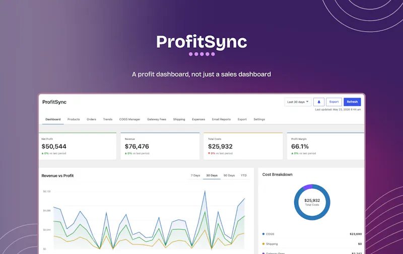 ProfitSync - Profit and COGS Tracker screenshot 1