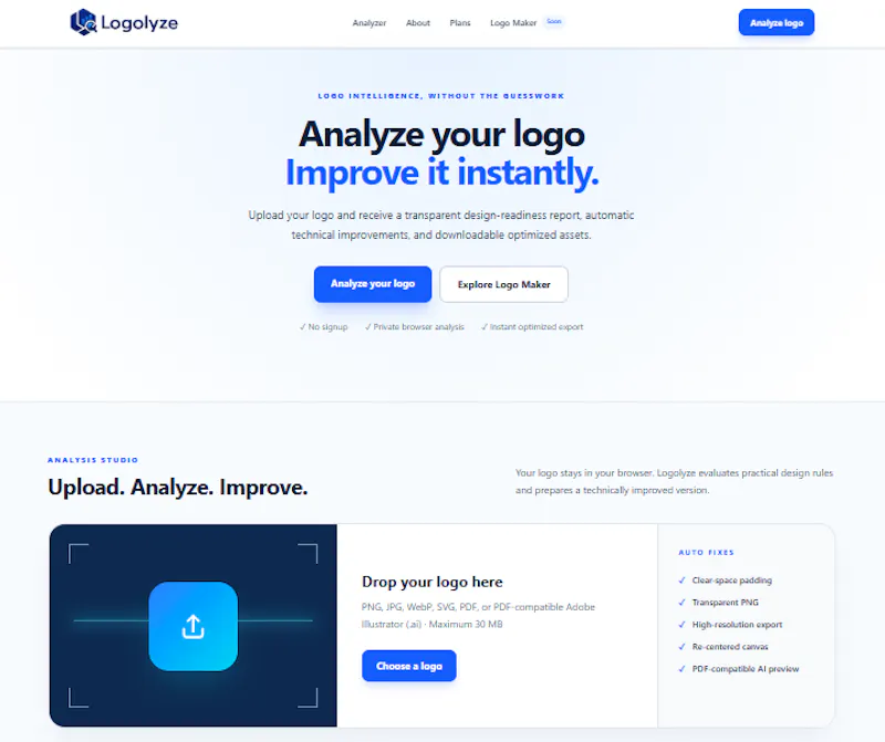 Logolyze — Analyze and improve your logo screenshot 2
