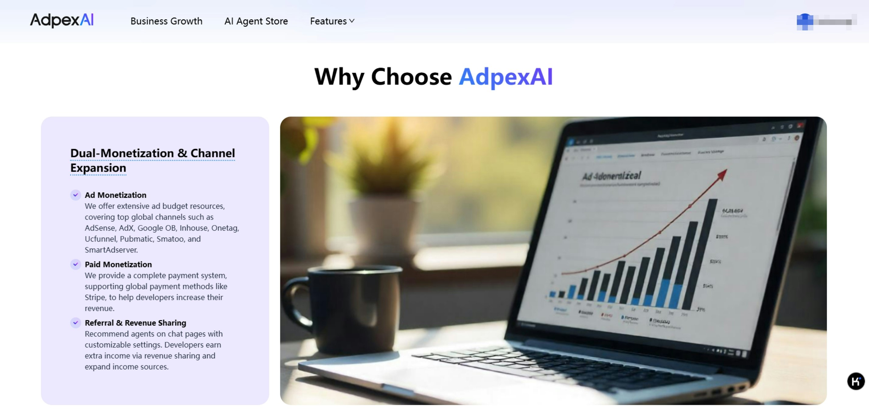 Média Adpexai - Plateforme de croissance marketing professionnelle pour l'agent d'IA 3