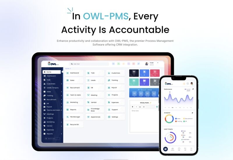 올빼미 -PM - CRM 통합을 제공하는 프로세스 관리 소프트웨어. 미디어 1
