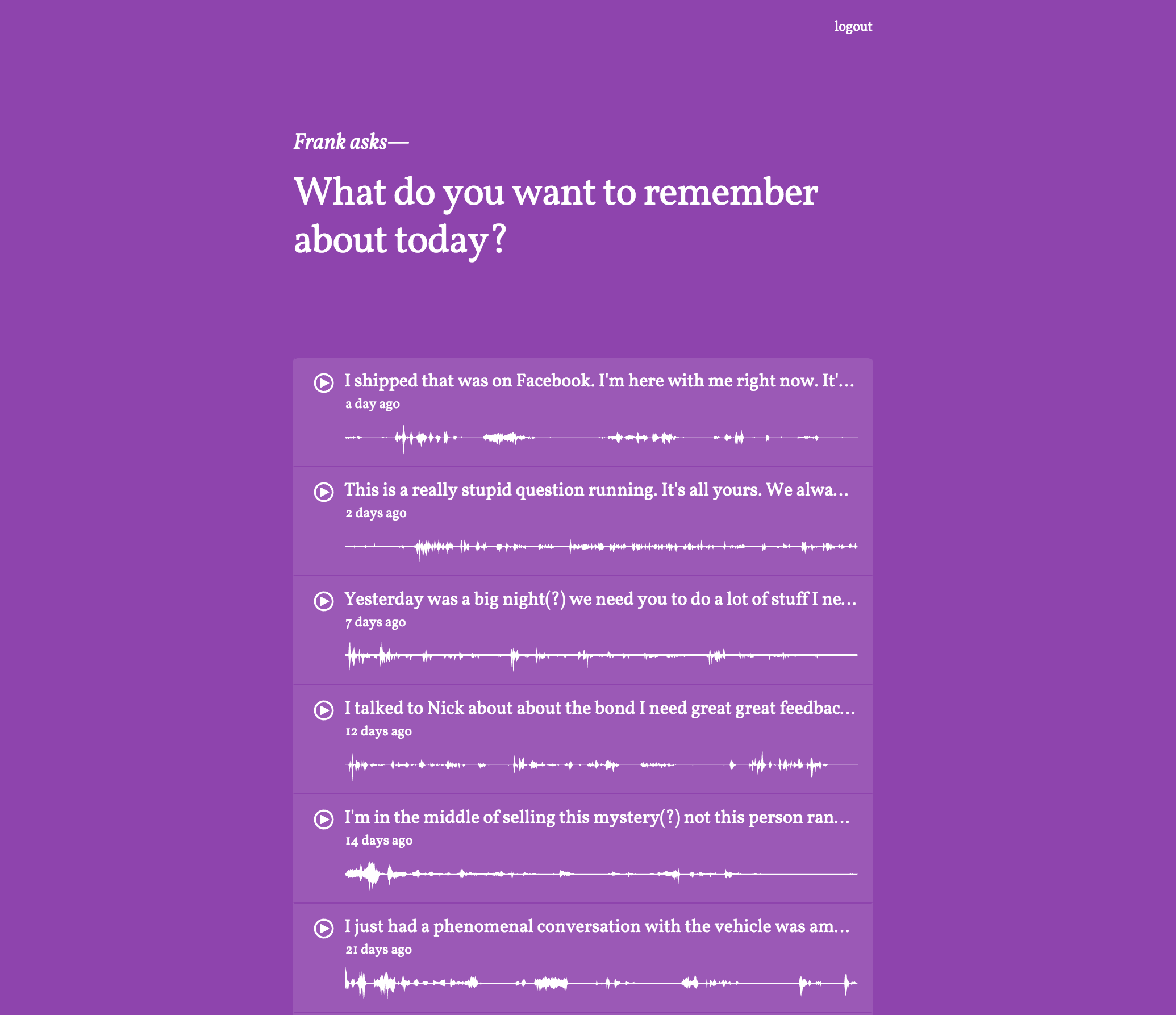 Call Frank gallery image