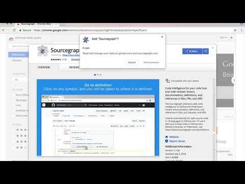 Sourcegraph browser extension gallery image