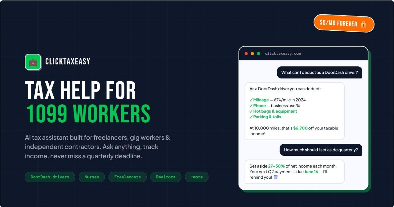ClickTaxEasy, Gig Worker Taxes gallery image