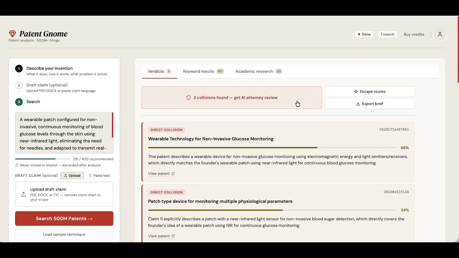 Patent Gnome screenshot 1 (video preview)