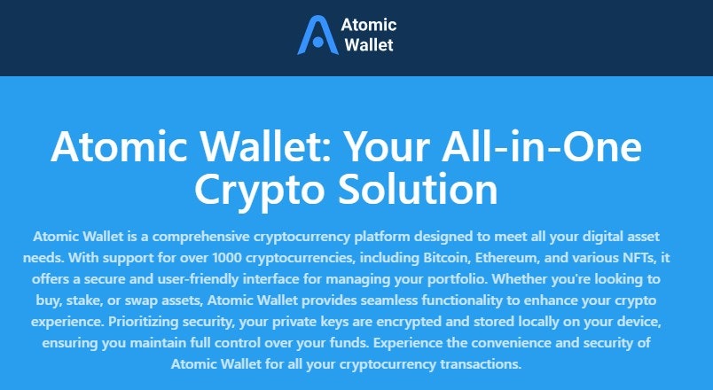 원자 지갑 - Cryptocurrencies를 안전하게 관리, 구매, 스테이크 및 교환합니다 미디어 1