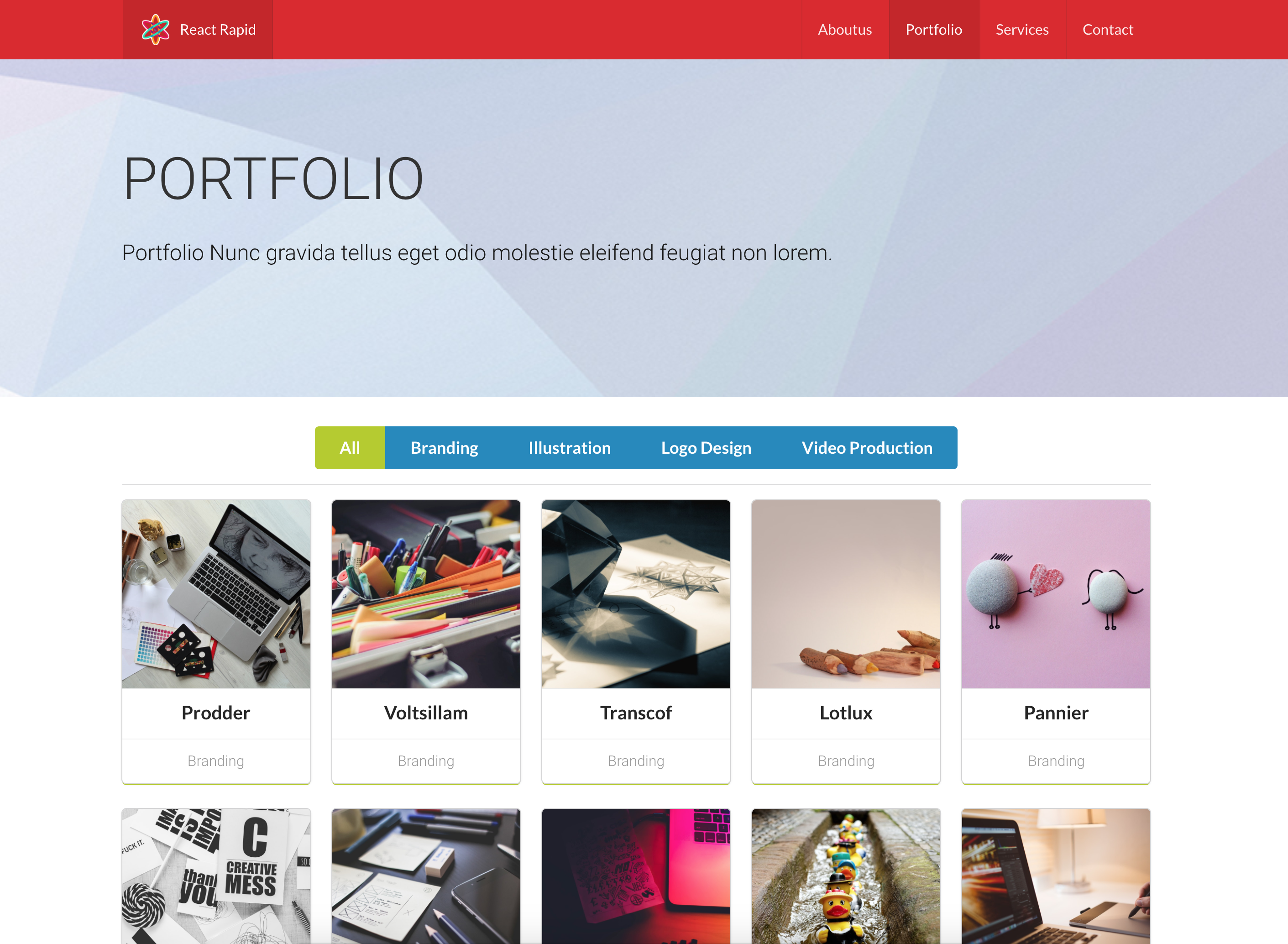React-Rapid gallery image