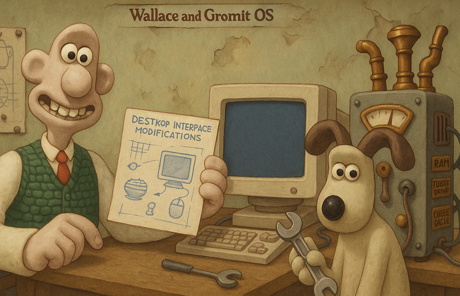 Wallace & Gromit OS logo