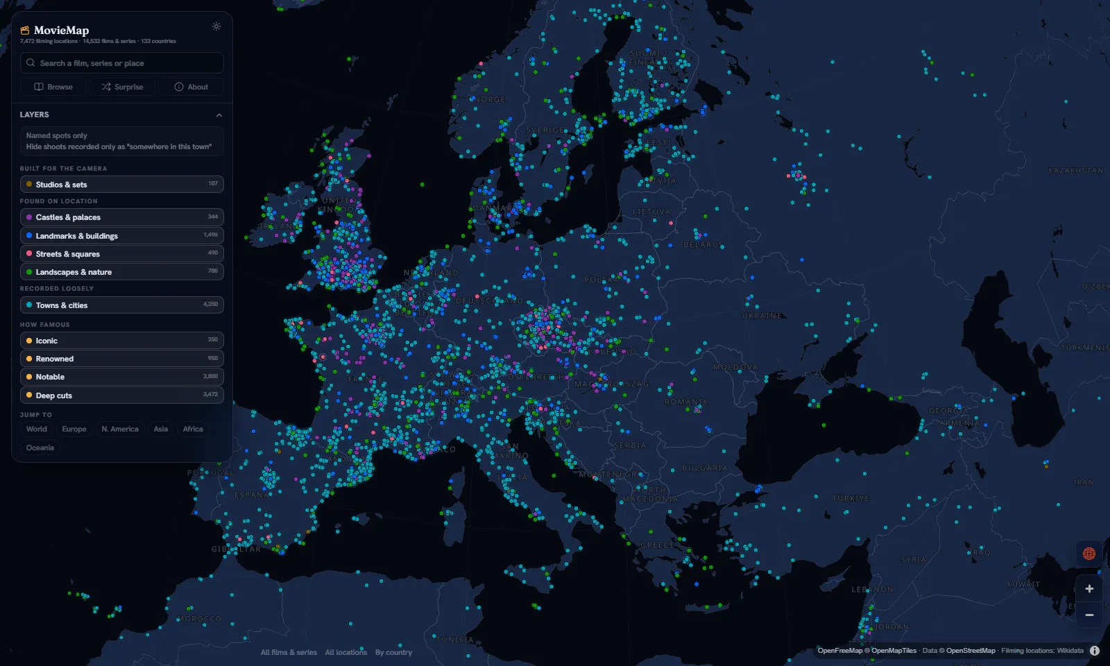 MovieMap screenshot 2