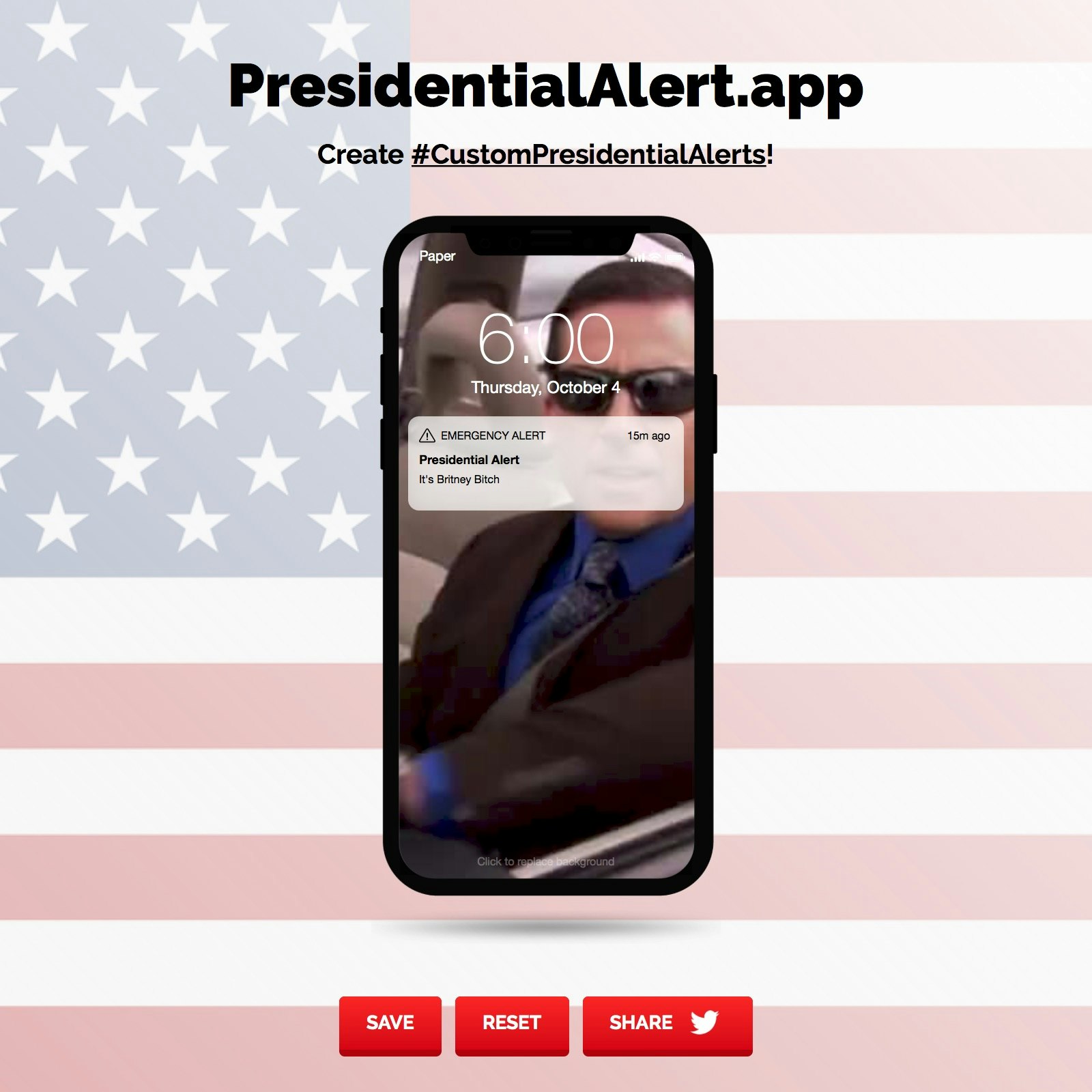 PresidentialAlert.app gallery image