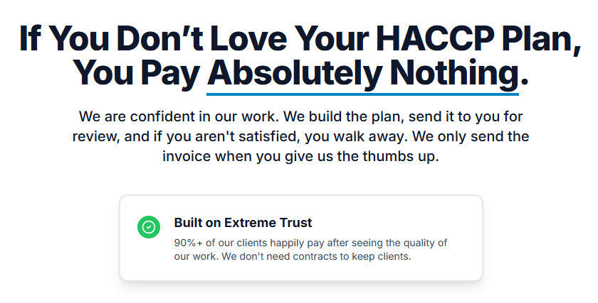 Custom HACCP Plans - Risk Free gallery image