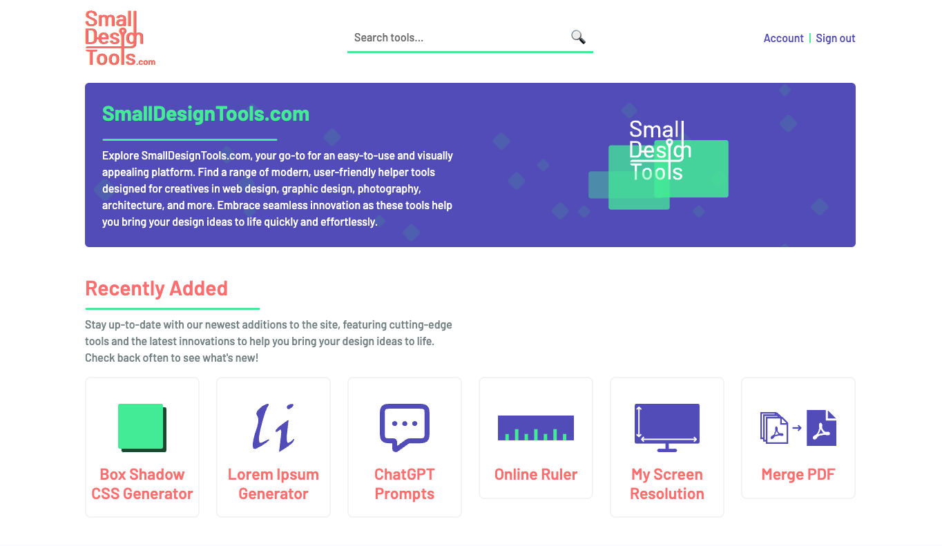 Small Design Tools gallery image