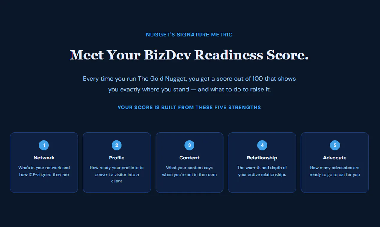 Nugget — LinkedIn Warm Outreach Tool gallery image