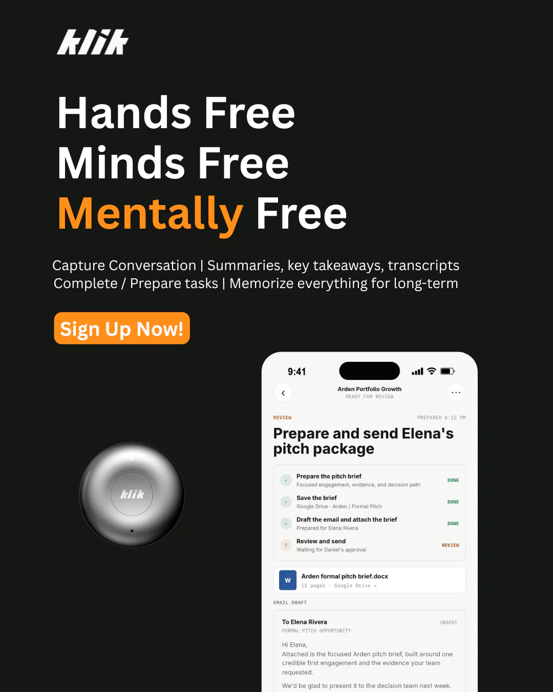 Klik — Proactive AI for Work gallery image