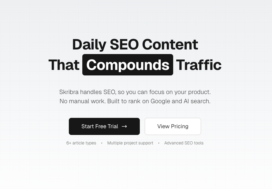 Skribra - Main product screenshot demonstrating key features and user interface