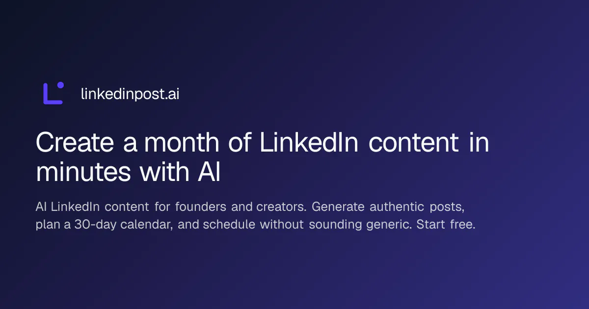 linkedinpost.ai gallery image
