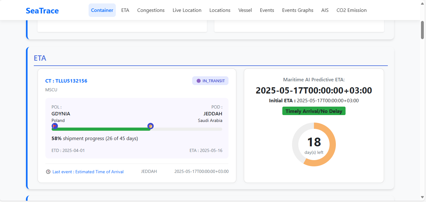 SeaTracepro SaaS - Seguimiento de más inteligente, reduzca los costos y manténgase por delante de los retrasos. media 17