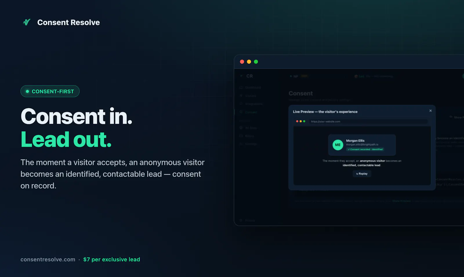 Consent Resolve Visitor Identification screenshot 5