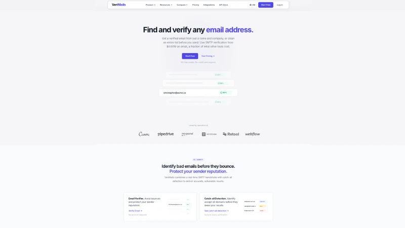VeriMails screenshot 2