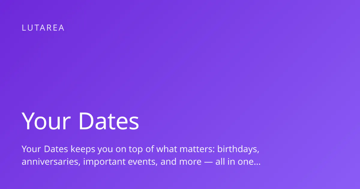 Your Dates gallery image