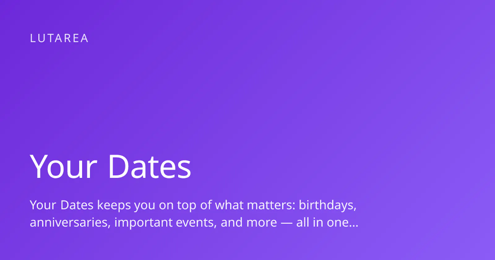 Your Dates screenshot 1
