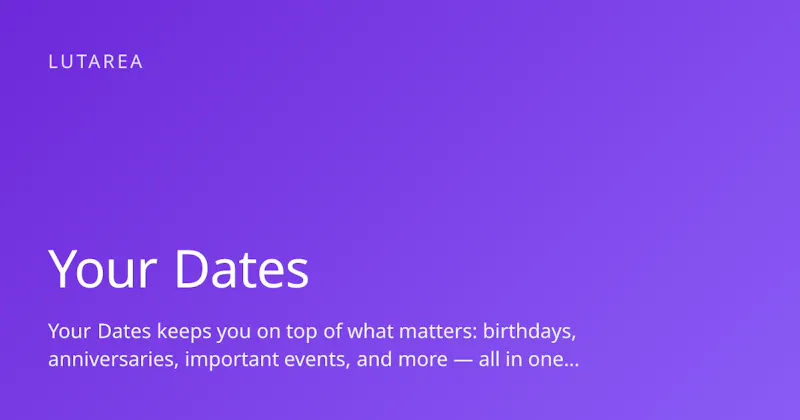 Your Dates screenshot 1