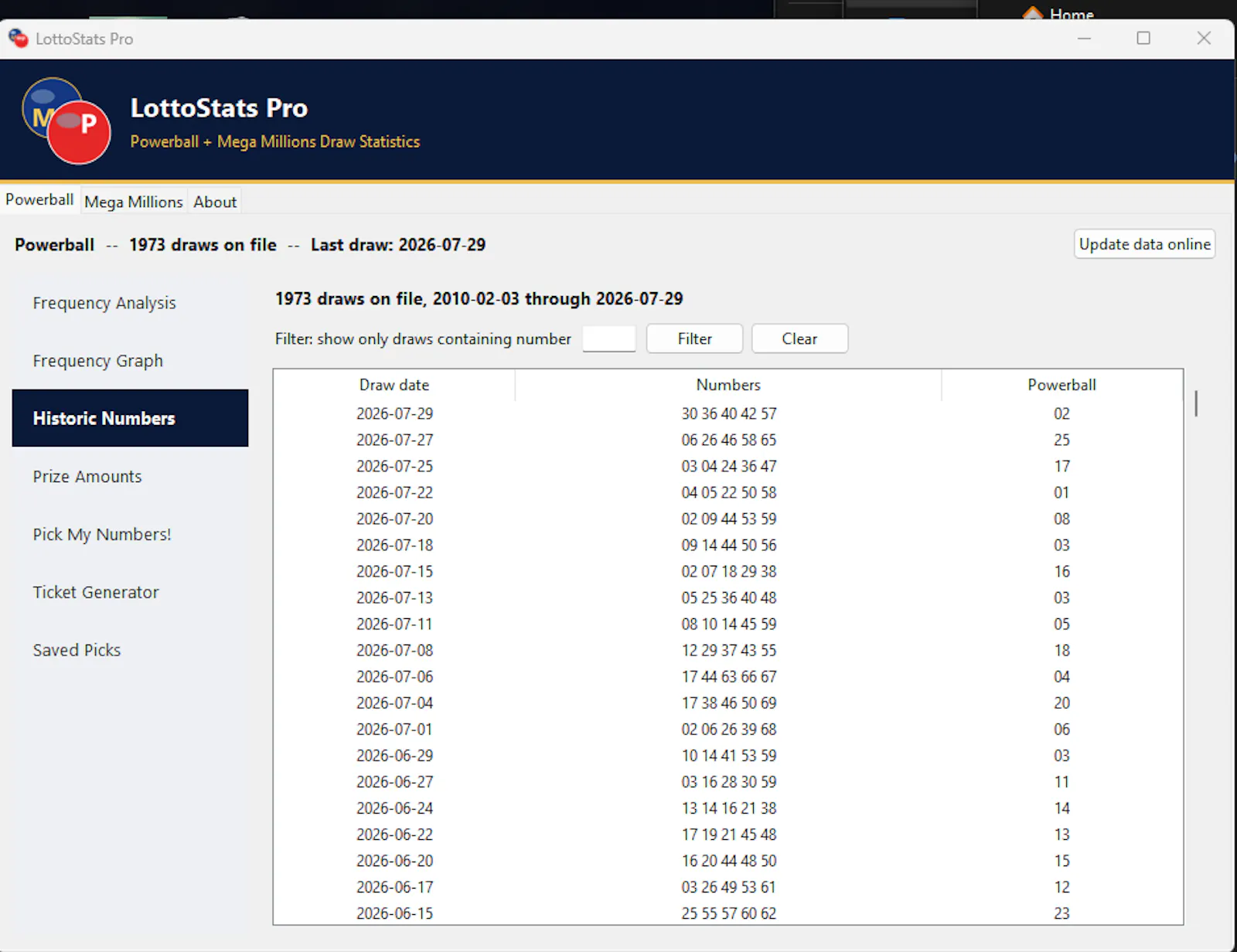  LottoStats Pro screenshot 2