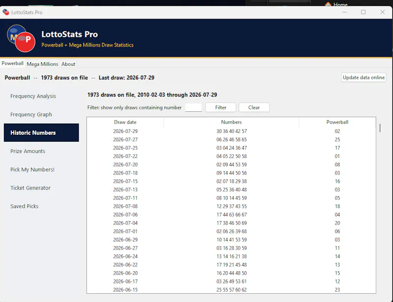  LottoStats Pro screenshot 2