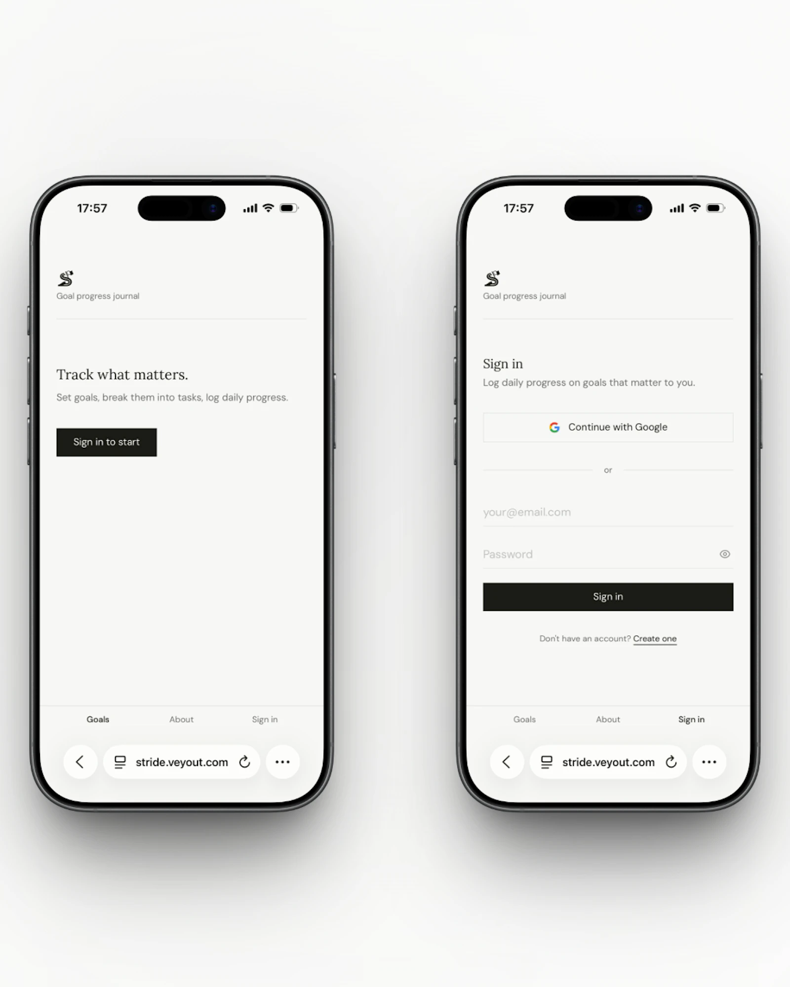 Stride — Goal Progress Journal screenshot 2