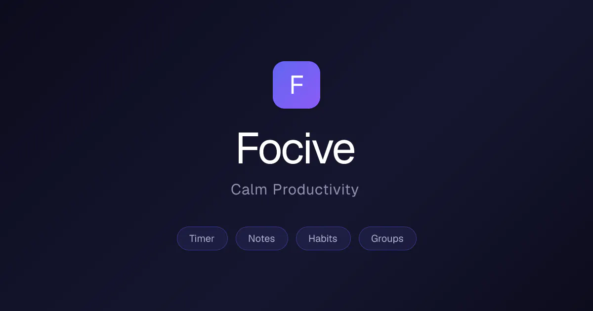 Focive product banner