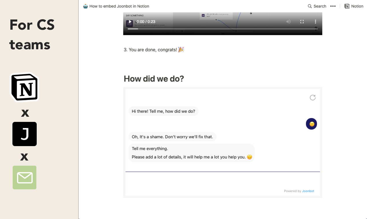 Chatbot in Notion gallery image