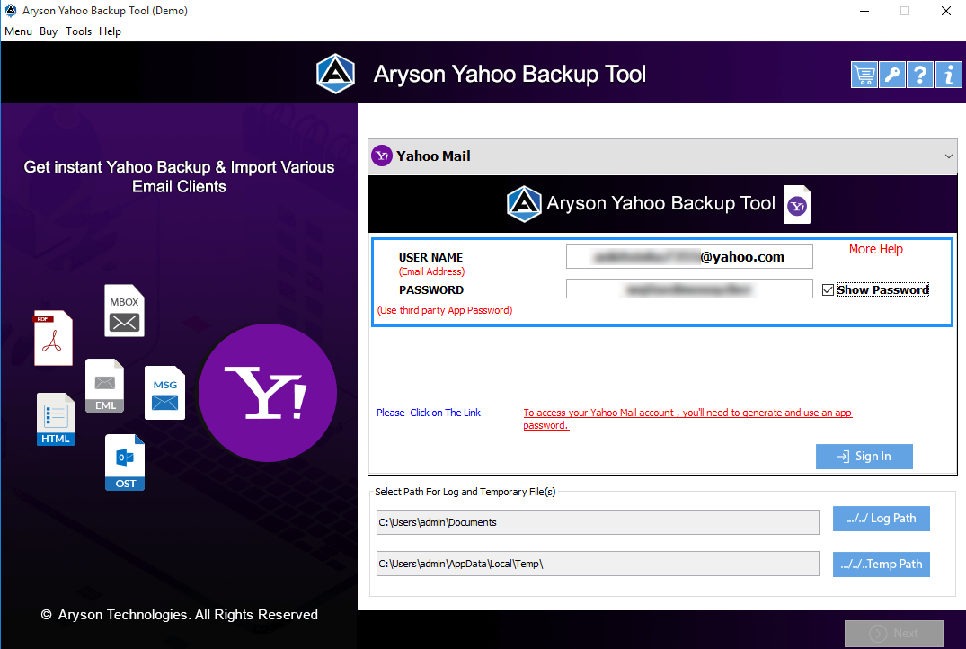 Yahoo Mail Converter - Yahoo Mailを複数のファイル形式に移行するツールメディア4