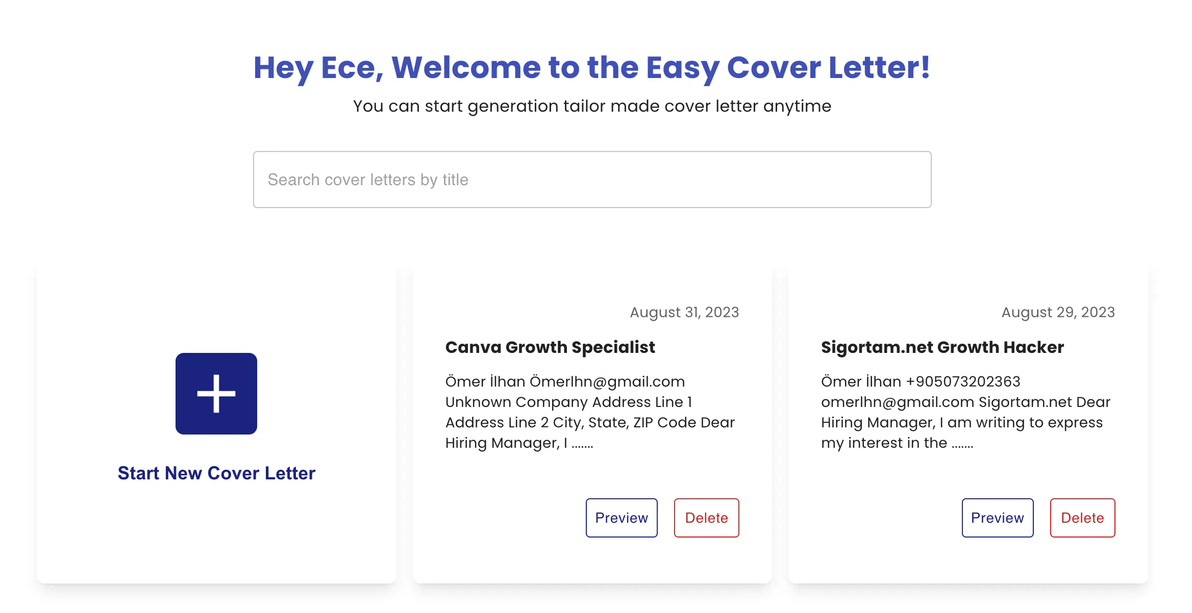 Easy Cover Letter  gallery image