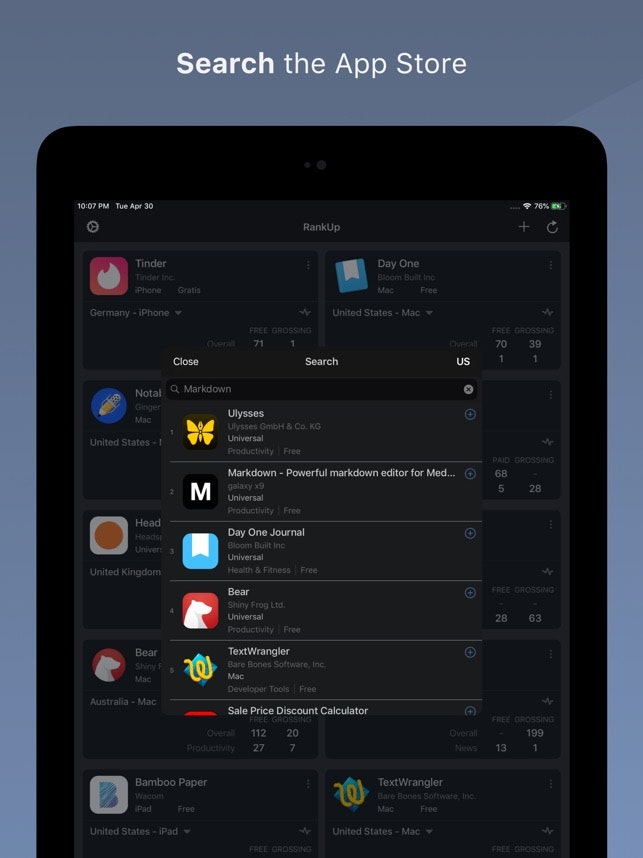 RankUp - App Store Rankings gallery image