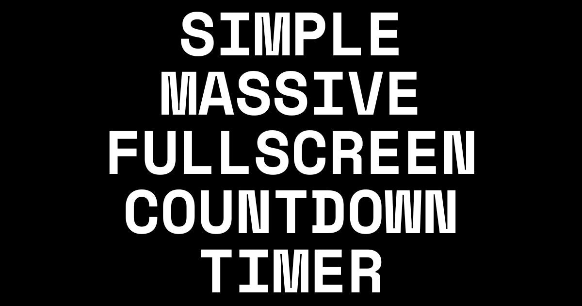 FullCountdown.com gallery image
