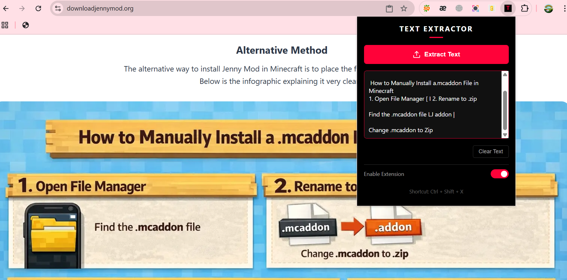 Text Extractor Extension gallery image