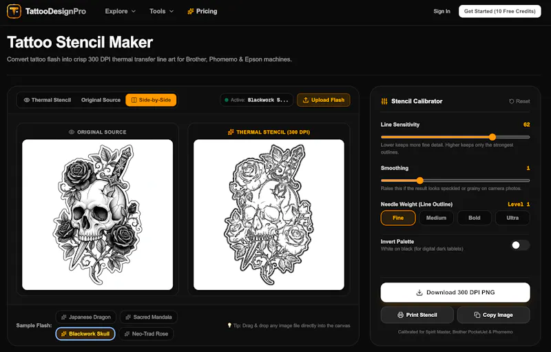 Tattoo Stencil Maker by TattooDesignPro screenshot 2