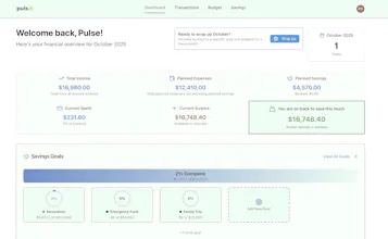 Pulse Finance Budget Tracker gallery image