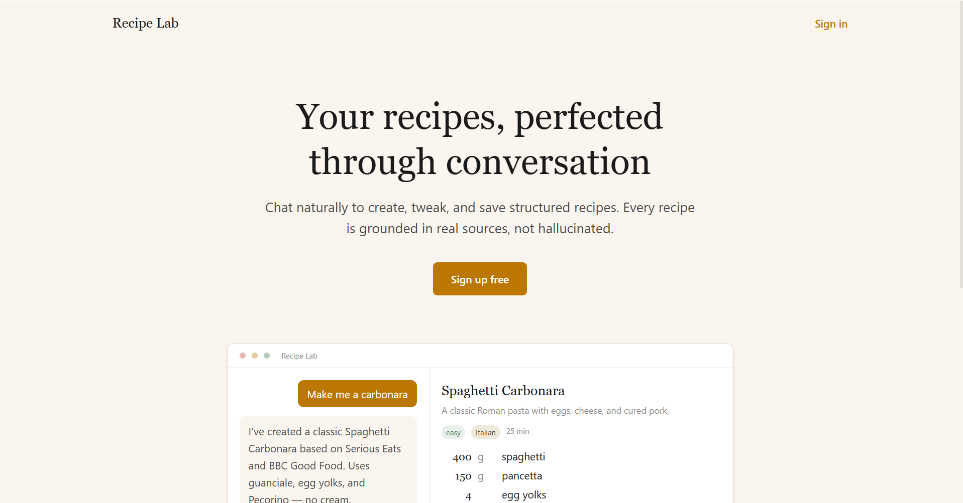Recipe Lab gallery image