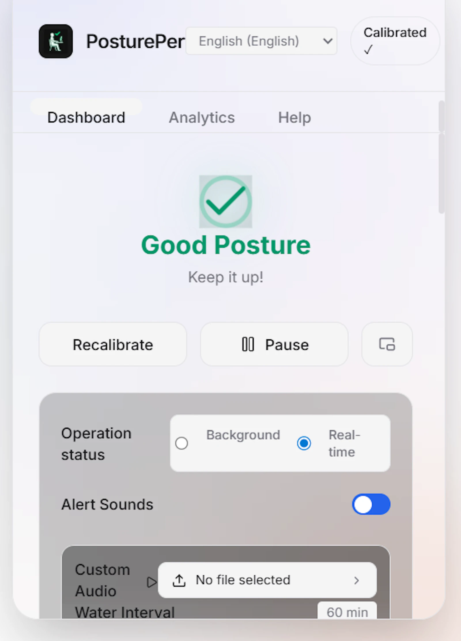 PosturePerfect screenshot 2