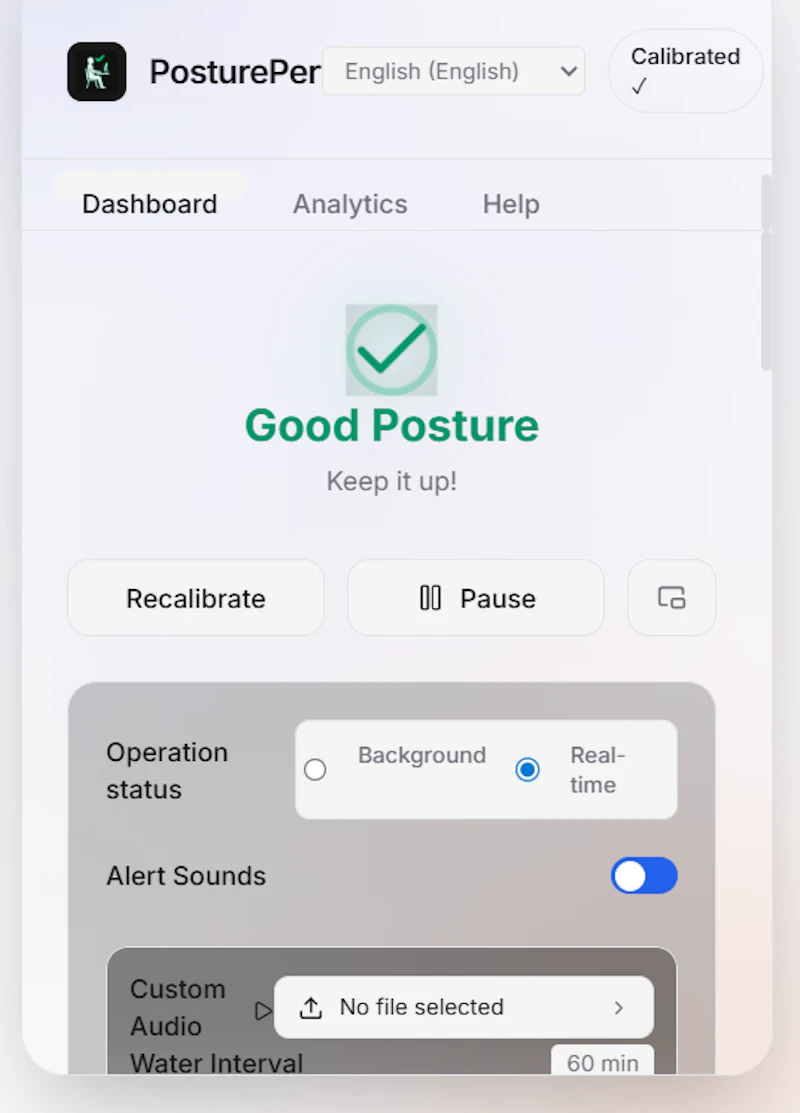 PosturePerfect screenshot 2